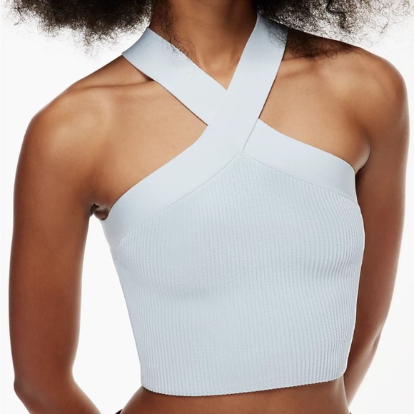 Aritzia Tops - Aritzia Sculpt Knit Criss Cross Cropped Tank